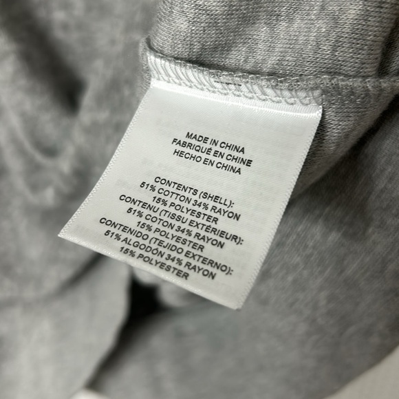 ONIA gray terry quarter zip pullover size L - Picture 4 of 6